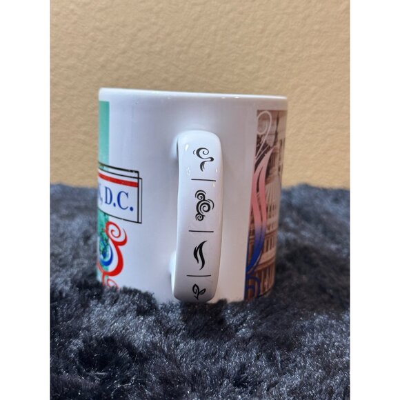 Starbucks Washington D.C. Collectors Mug 1999 White & Multicolor  Extra Large - Picture 4 of 6